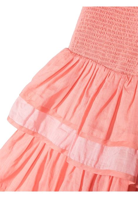 Abito con balze in arancione - bambina ZIMMERMANN kids | 3089DTIGPEH